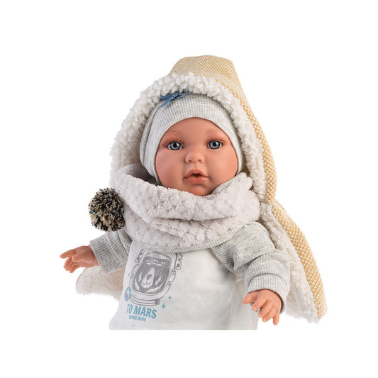 Llorens - Baby Boy Doll with Crying Mechanism, Clothing & Accessories: Enzo - 42cm - Motherhood