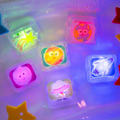 Glo Pals - Water Activated Light-Up Sensory Toys - Space (6 Pack)