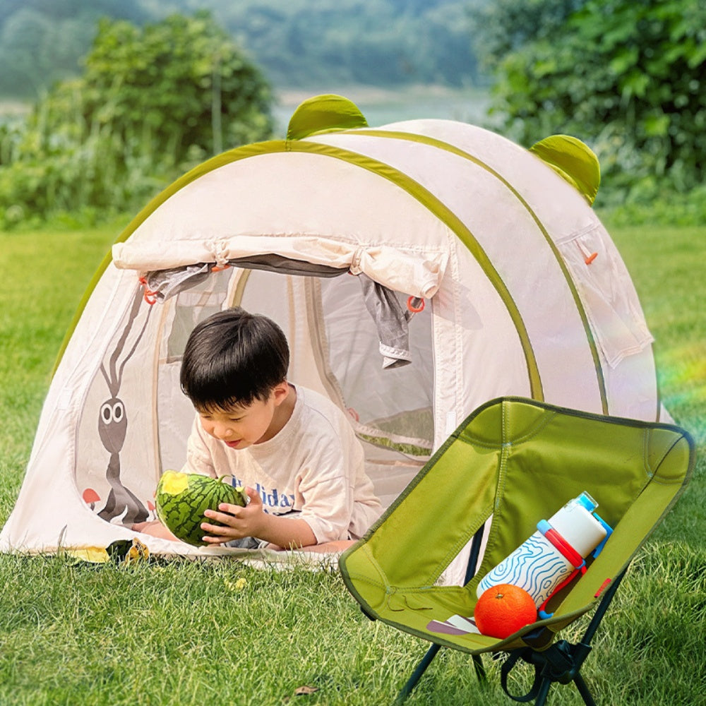 Mideer - Kids Portable Play Tent with Easy Assembly - Deer Camp Party
