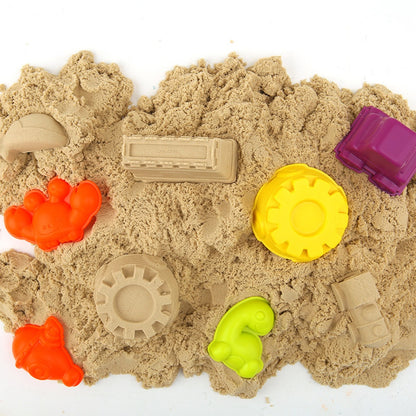 Jar Meló - Kids Kinetic Sand Play Set with 2kg Magic Sand, Tray and Tools