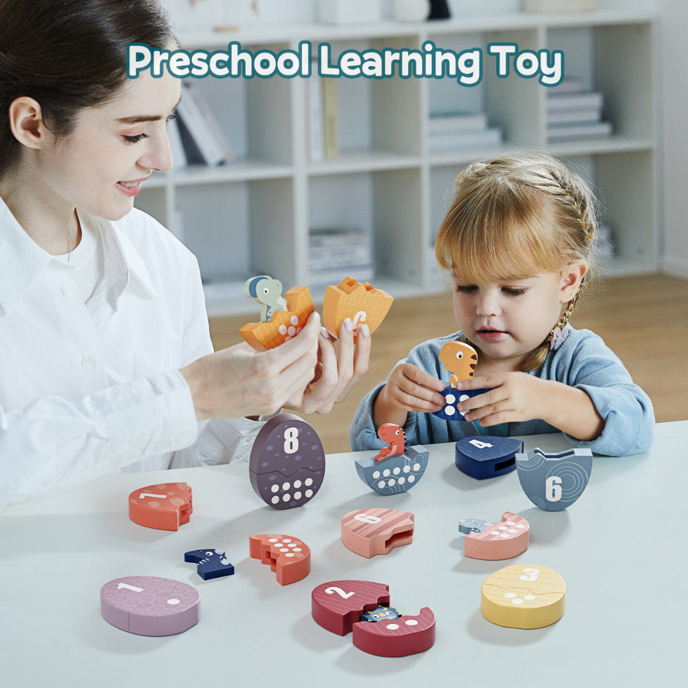 TopBright - Number Matching & Sorting Set - Dinosaur - 18pcs