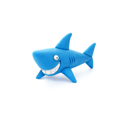 Hey Clay - Modelling Air-Dry Clay with Fun Interactive App - Shark, series Ocean, 3 cans