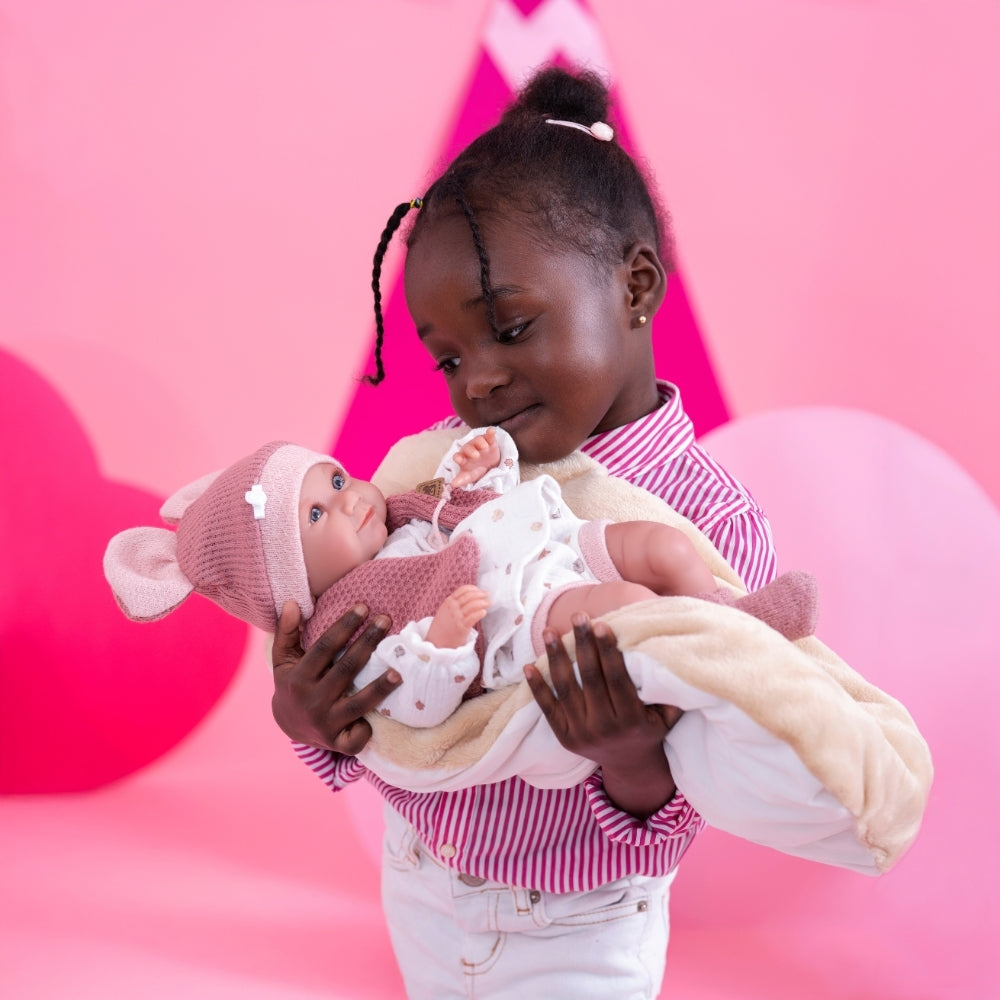 Llorens - Anatomically Correct Baby Girl Doll with Outfit & Cushion: Nica - 40cm