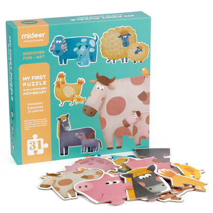 Mideer - My First Puzzle - Mom and Baby - 31pcs