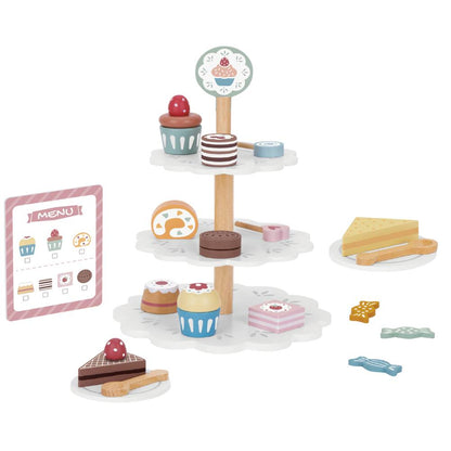 TookyToy - Pretend Play Dessert Stand Toy Set
