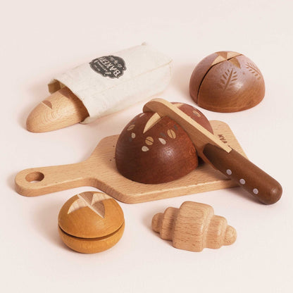 Le Toy Van - Wooden Artisan Bread & Knife Set - 12pcs