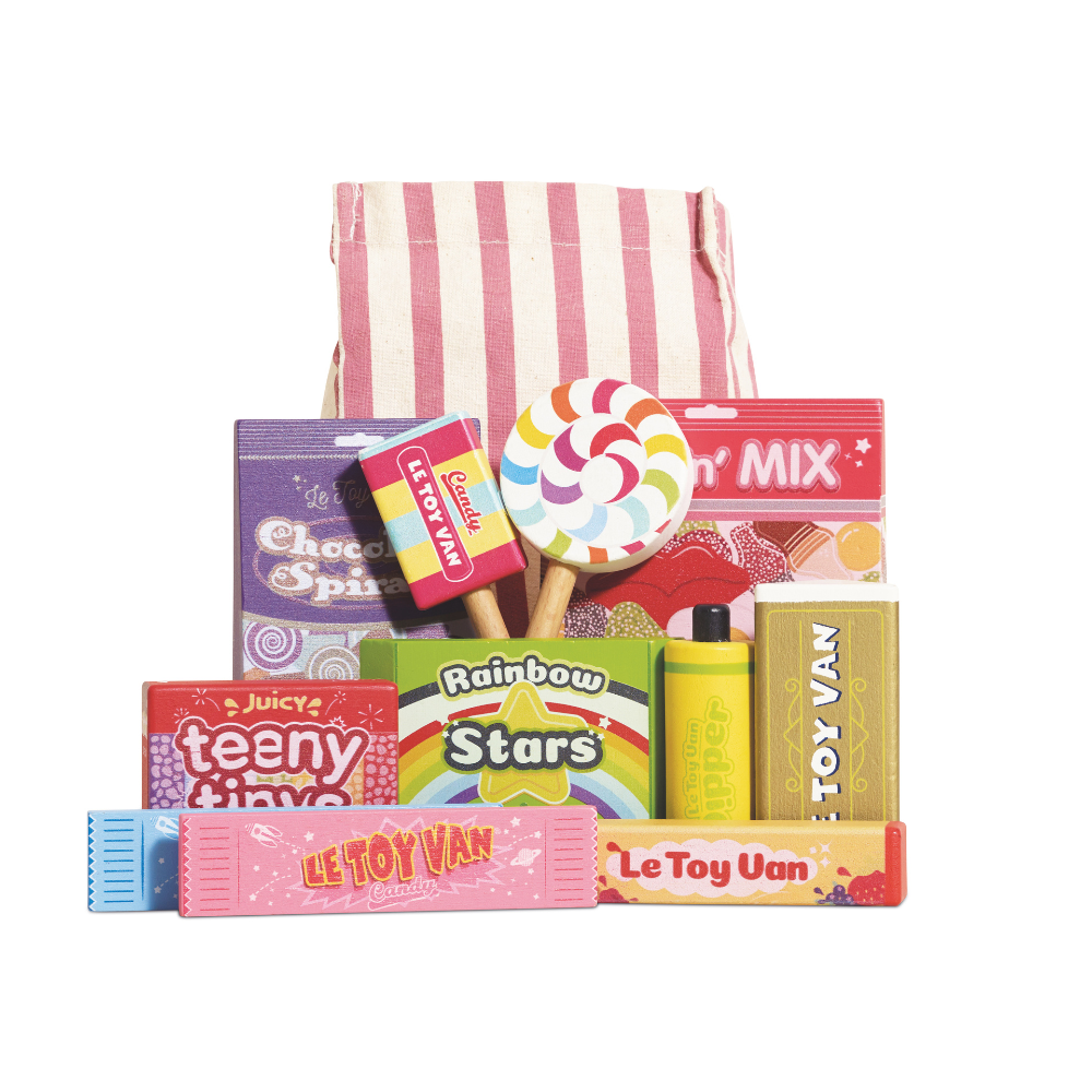Le Toy Van - Wooden Retro Sweets and Candy Set - 11pcs