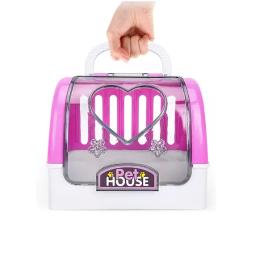 Cogo - Pretend & Play Electric Plush Dog Care Kit with Pet Grooming Accessories - Brown Dog