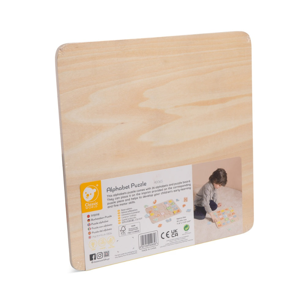 Classic World - Wooden Puzzle - Alphabet A-Z - 27pcs