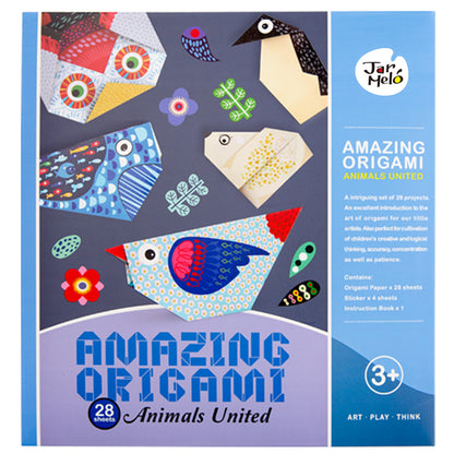 Jar Meló - Animal United Origami Set - Paper Folding Craft Activity for Kids