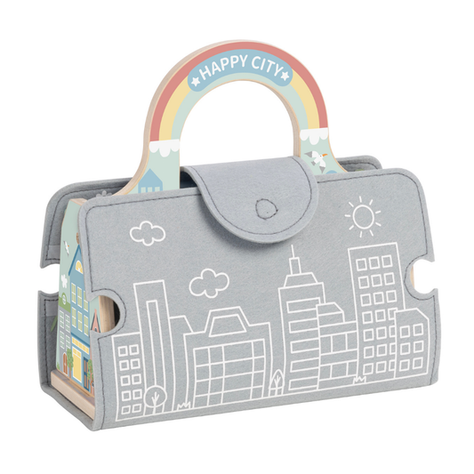 TookyToy - Pretend Play Story Box: City Toy Set in Carry Case