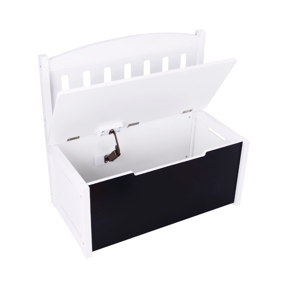 TookyToy - Wooden Toy Chest with Flip-Down Bench Seat