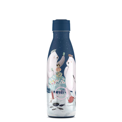 Cool Bottles - Kids Triple-Insulated Water Bottle - Polar Bears 350ml