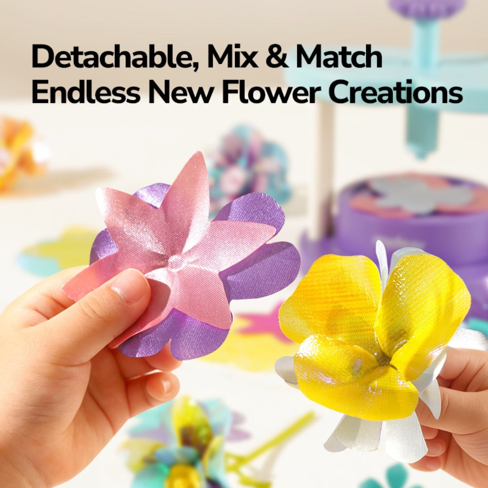 Mideer - Click and Bloom: DIY Fabric Flower Making Kit for Kids