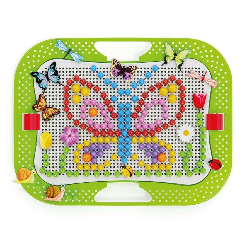 Quercetti - Fun Bugs & Pegs - Insect-Themed Peg Board Activity for Toddlers