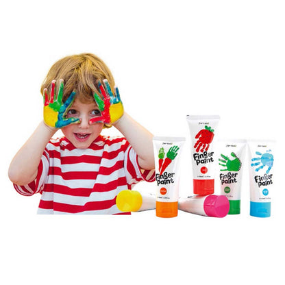 Jar Meló - Finger Paint - Non-Toxic & Safe for Kids - 6 Colours