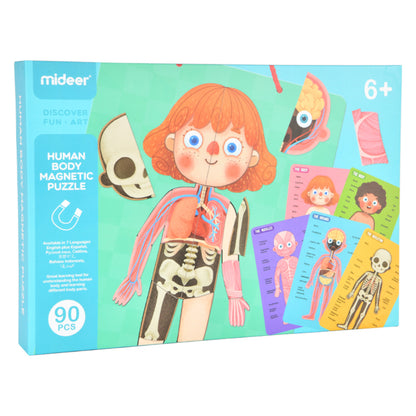 Mideer - Magnetic Body Puzzle - Kids Anatomy Learning Activity