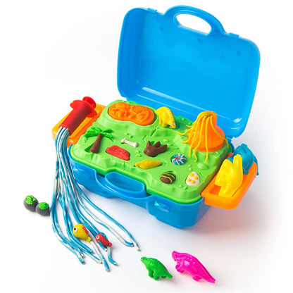 Jar Meló - Modeling Dough Art Kit - Soft & Non-Toxic Dough with Dinosaur Moulds