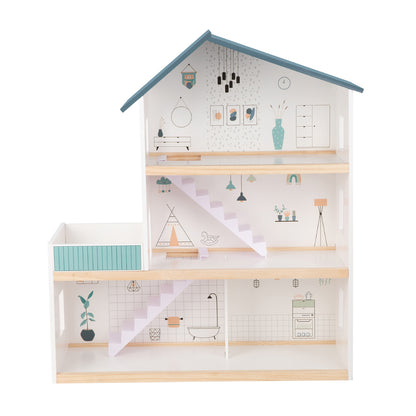 TookyToy - 3-Storey Doll House & Accessories - Motherhood
