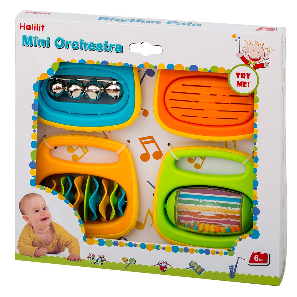 Halilit - Music Instrument for Babies & Toddlers - Mini Orchestra - Gift Set of 4 -**