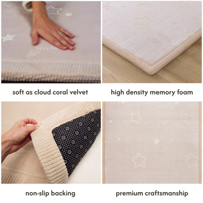 Hakuna Matte - GlowCloud Play Mat Carpet Glow in the Dark - Stars 170 x 120 x 2.5 cm