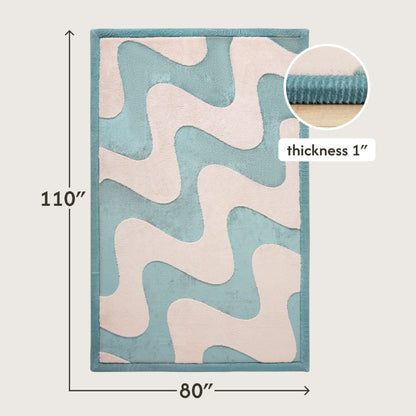 Hakuna Matte - CloudSoftRise Play Mat 3D Carpet - Waves 280 x 200 x 2.5 cm