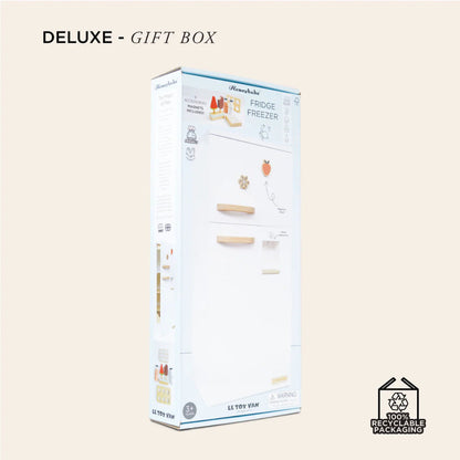 Le Toy Van - Wooden Freestanding Fridge Freezer - 10pcs