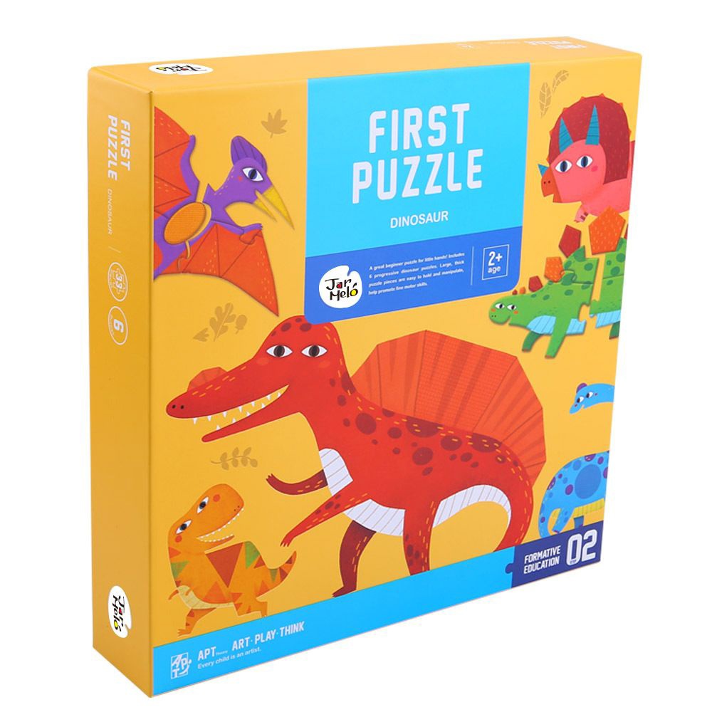 Jar Meló - My First Dinosaur Puzzle Set - 6 Chunky Puzzles 33 Pieces