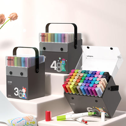 Mideer - Translucent Dual Tip Markers 24 Colours - Fine & Broad Tips