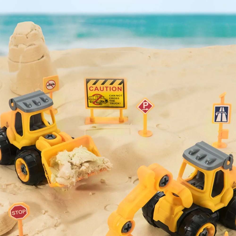 Mideer - Beach & Sand Toy Set - Construction Site - 12 Pieces