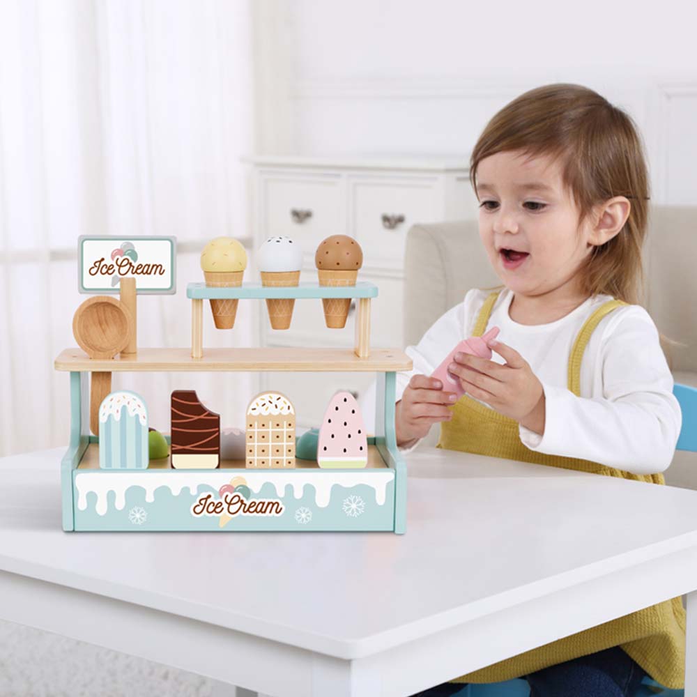 TookyToy - Pretend Play Ice Cream Shop Toy Set - Motherhood