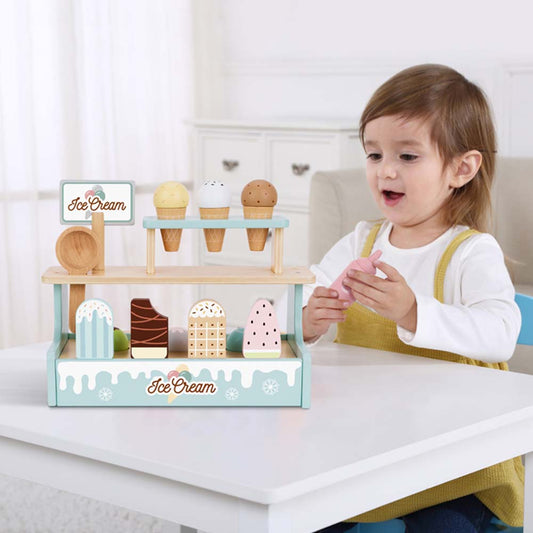 TookyToy - Pretend Play Ice Cream Shop Toy Set - Motherhood