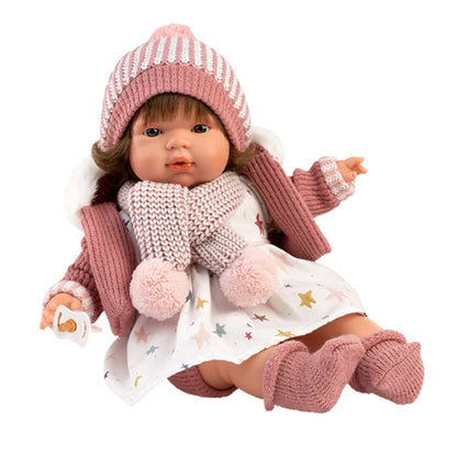 Llorens - Baby Girl Doll with Crying Mechanism, Outfit, & Accessories: Lola - 38cm