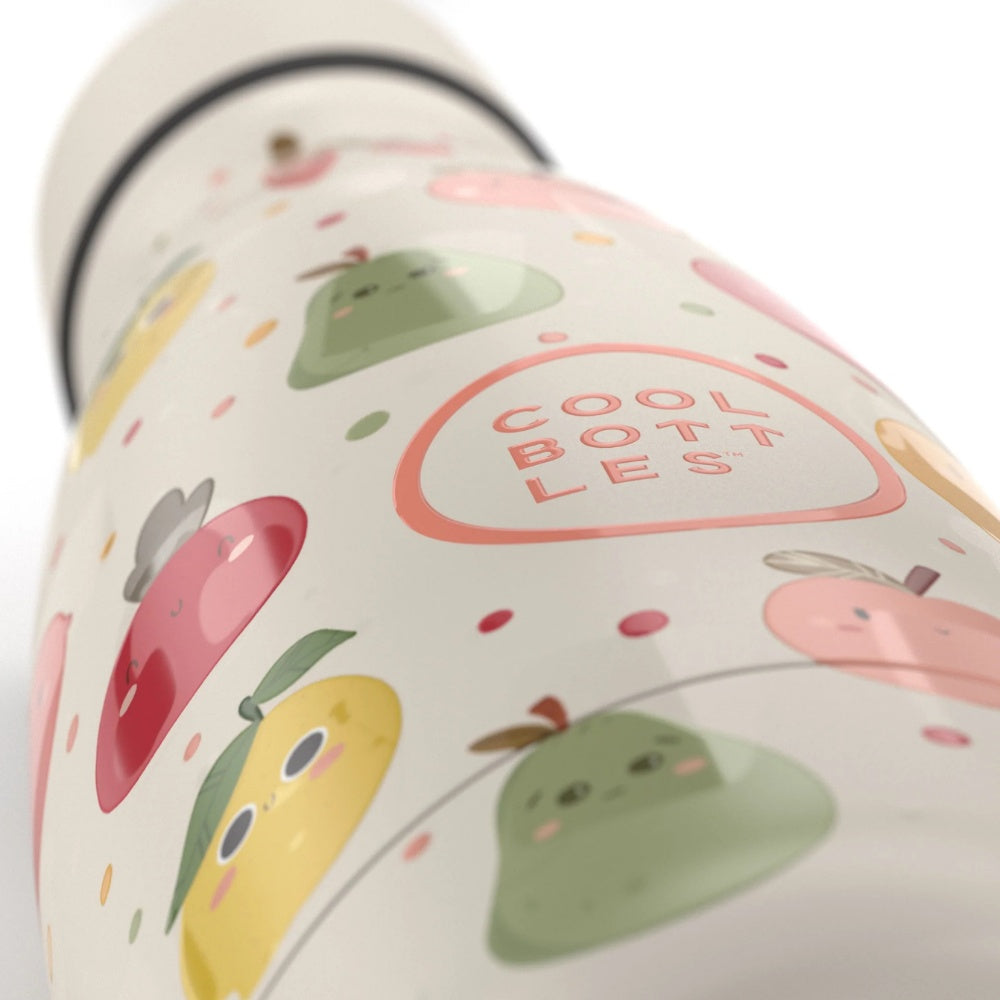 Cool Bottles - Kids Triple-Insulated Water Bottle - Fruit Salad 260ml