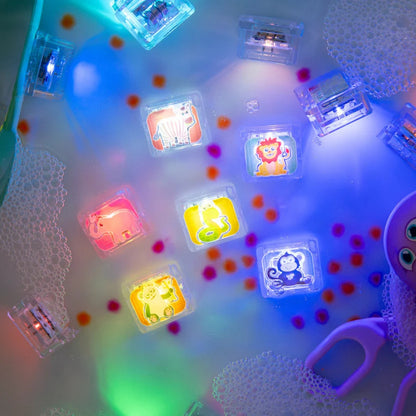 Glo Pals - Water Activated Light-Up Sensory Toys - Zoo (6 Pack)