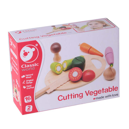 Classic World - Pretend & Play - Cutting Vegetable - 9pcs