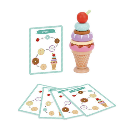 TookyToy - Making An Ice Cream - Stacking & Sequencing Activity Toy