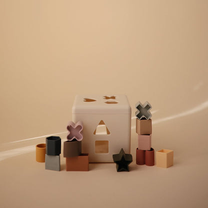 Mushie Shape Sorting Box - Motherhood