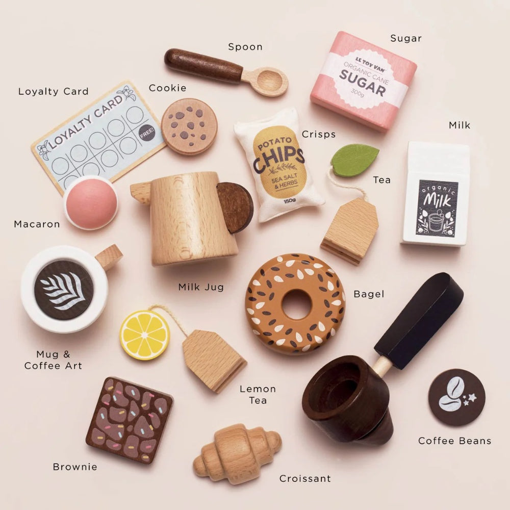Le Toy Van - Barista Cafe Shop Playset - 18pcs