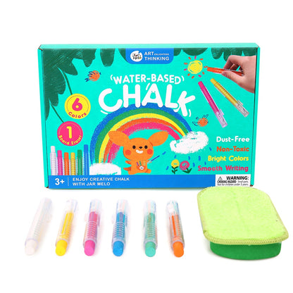 Jar Meló - Washable Chalk in Retractable Holders - 6 Colours