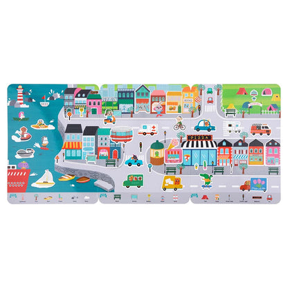 TookyToy - Silicone Sticker Book - Busy City - Motherhood