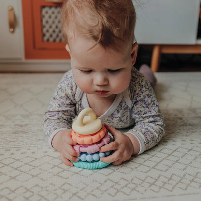Jellystone Designs - Rainbow Wobble Stacker Silicone Toy - Pastel