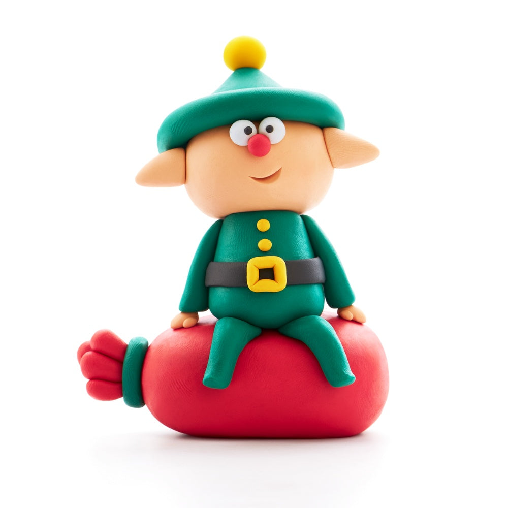 Hey Clay - Modelling Air-Dry Clay with Fun Interactive App - Santa's Helper, Christmas Series, 5 cans