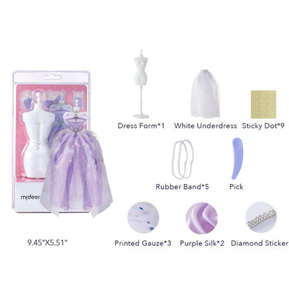 Mideer - Fashion Designer Dress Kit - Purple