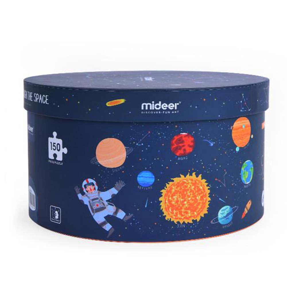 Mideer - Round Puzzle - Wondering Through Space - 150pcs