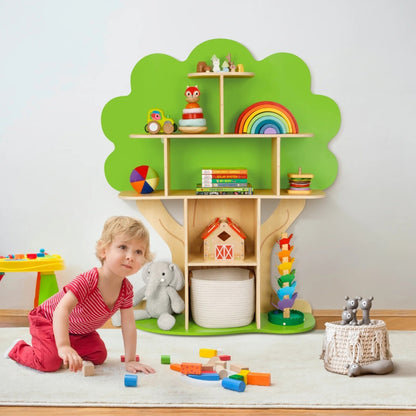 TookyToy - Tree Bookshelf for Kids Reading Nook
