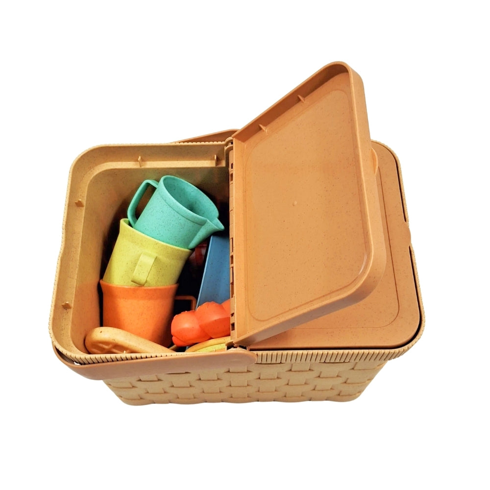 Mingli Toys - Pretend & Play - Picnic Teapot Play Set - Eco-friendly - 27 Pieces