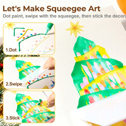 Jar Meló - Carnival Party - Squeegee Painting Arts and Crafts Kit for Kids