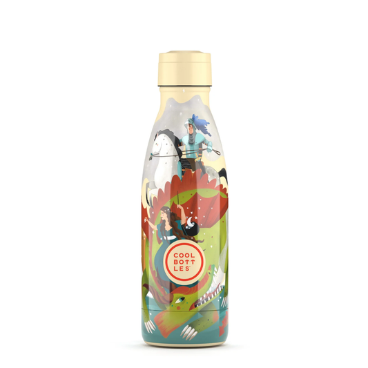 Cool Bottles - Kids Triple-Insulated Water Bottle - Knight Legends 350ml