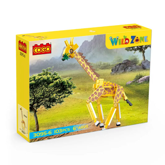 Cogo - Building Block Set - Wildlife Explorer - 6 Animals 92-102 Pieces COGO